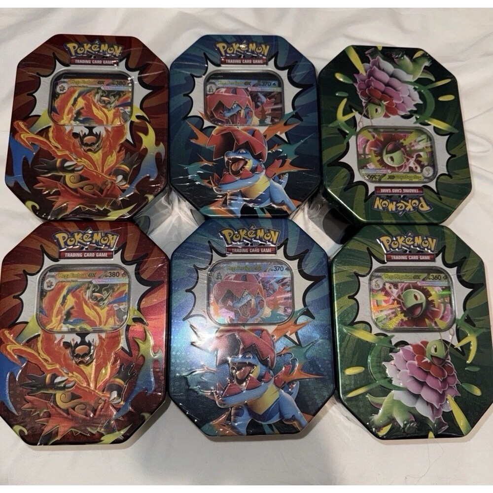 Pokemon Ascended Heroes EX TIN CASE (6 Tins) Factory Sealed